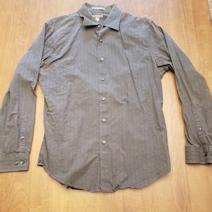 Grey long sleeve dress shirt
